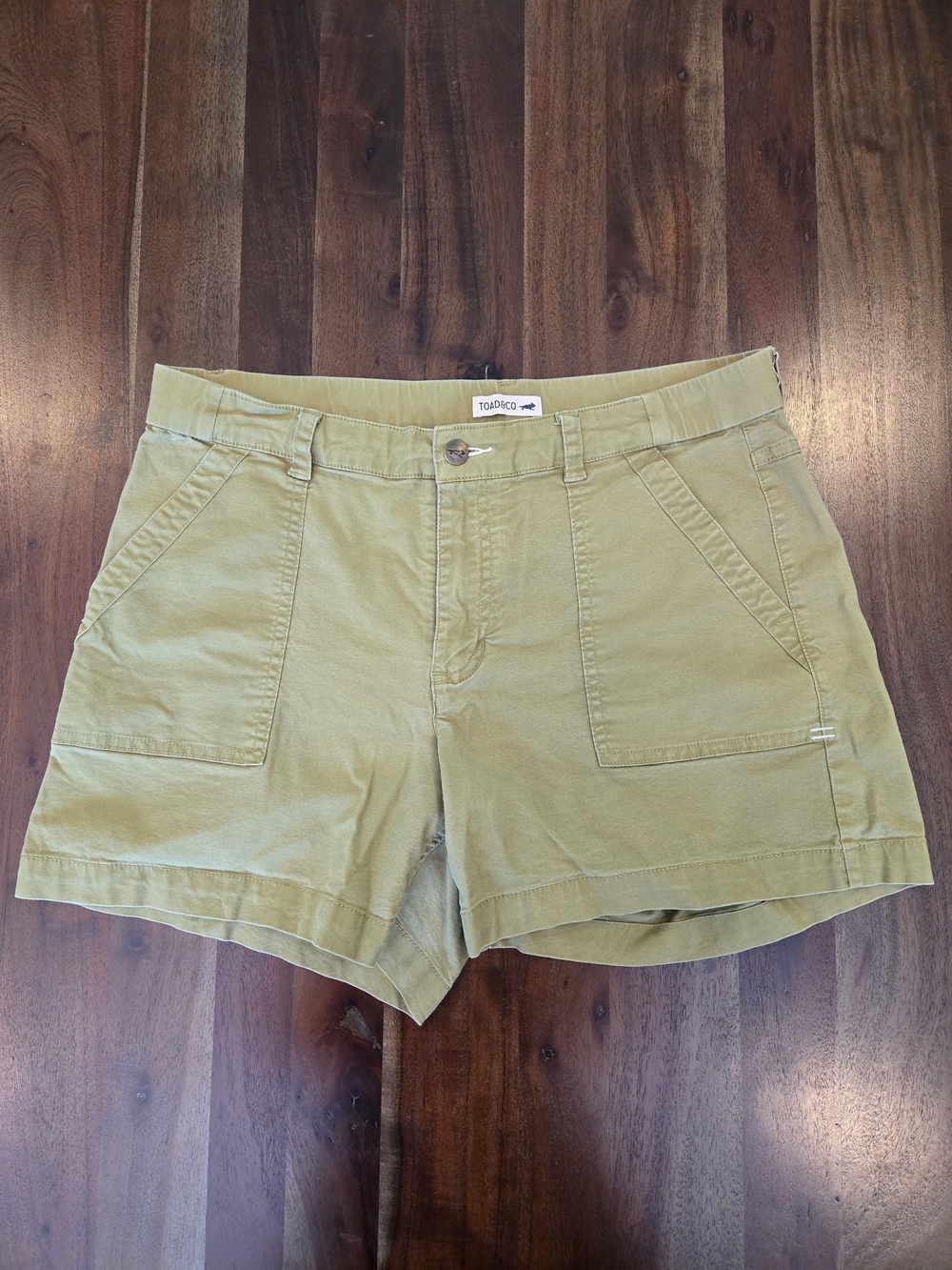 Toad & Co Olive Green Women's Utility Shorts